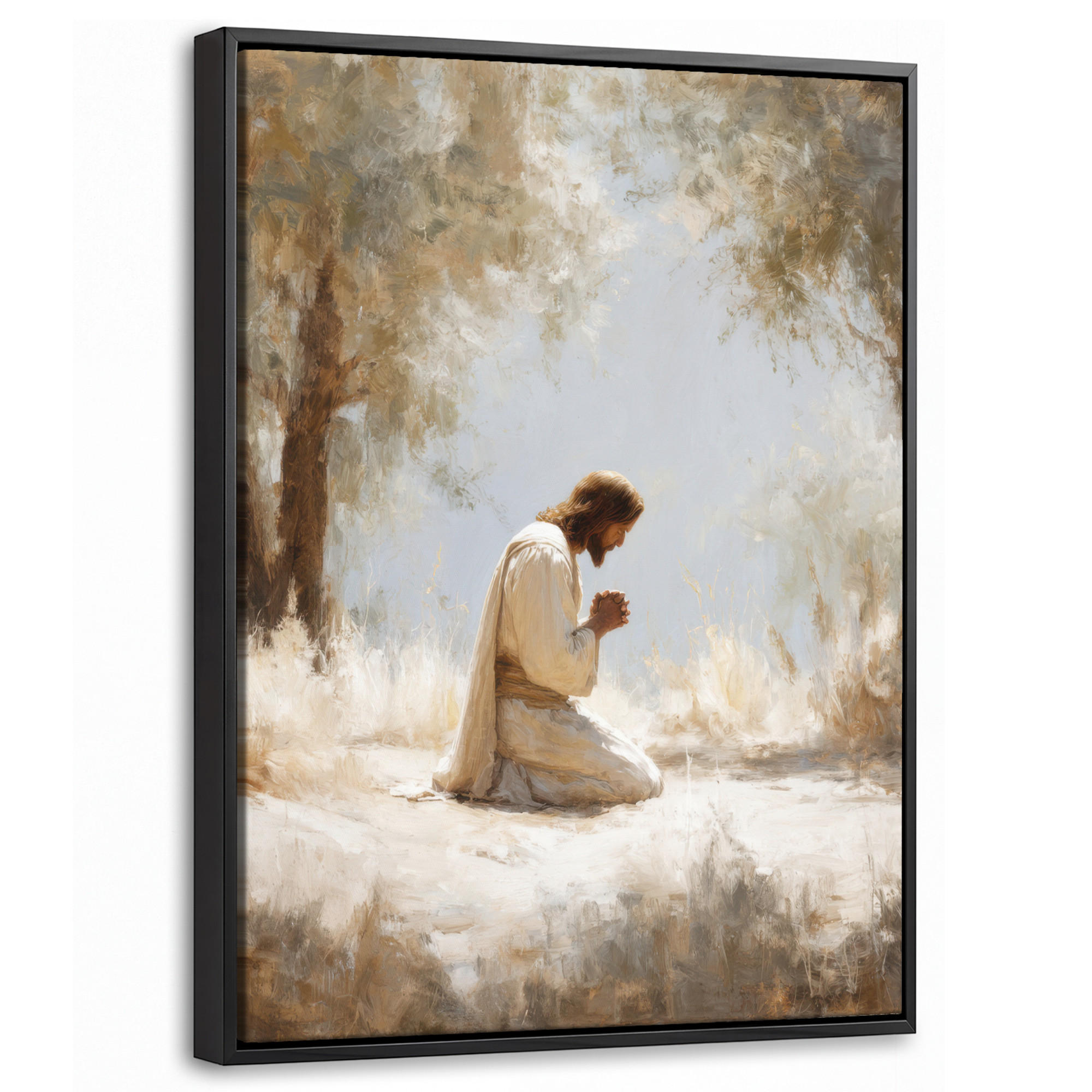 MuchoWow Leinwand Beige 30x40 cm