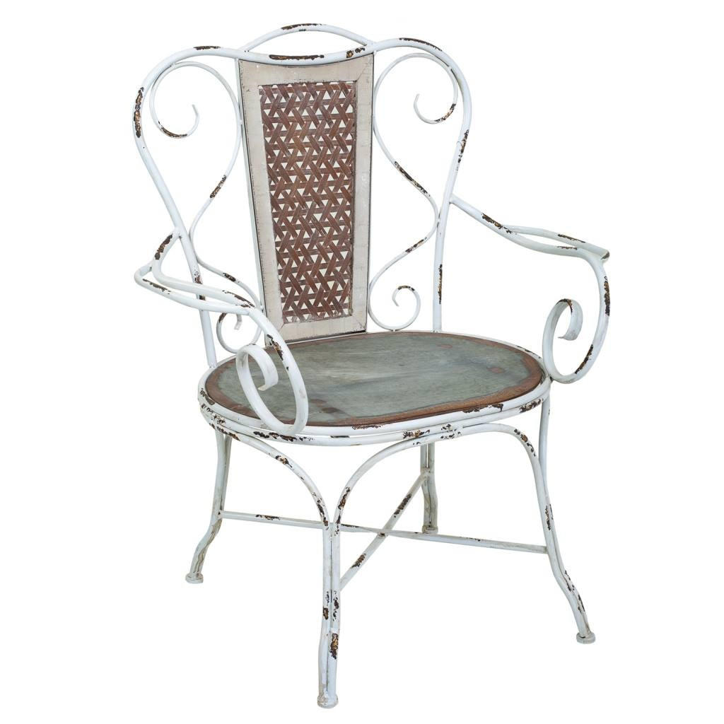 SESSEL aus Metall, 76x59x95cm - Grau, Metall (75.5/95/59cm) - Wanderlust