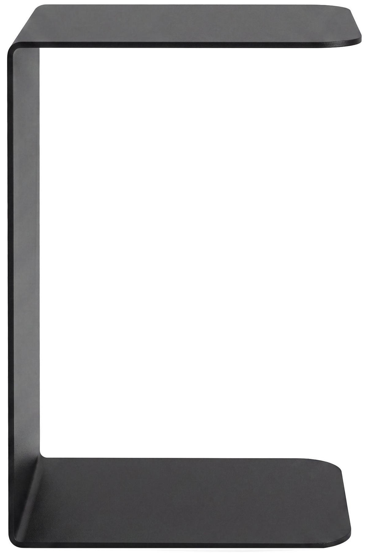 BEISTELLTISCH eckig 28/38/60 cm Metall Schwarz - Schwarz, Metall (38/28/60cm) - CLP