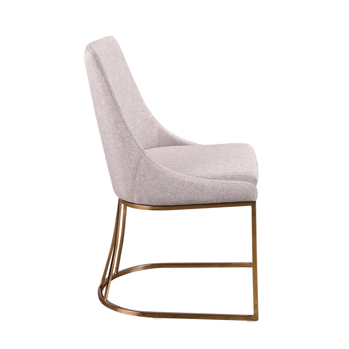 STUHL Stuhl aus grauem Stoff 50/59/86 cm - Grau, Textil/Metall (50/86/59cm) - ANGEL CERDA