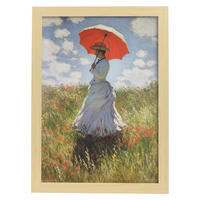 POSTER Claude Monet A3 Rahmen Aus Hellem Holz - Beige, Papier (29.7/5/42cm) - Nacnic