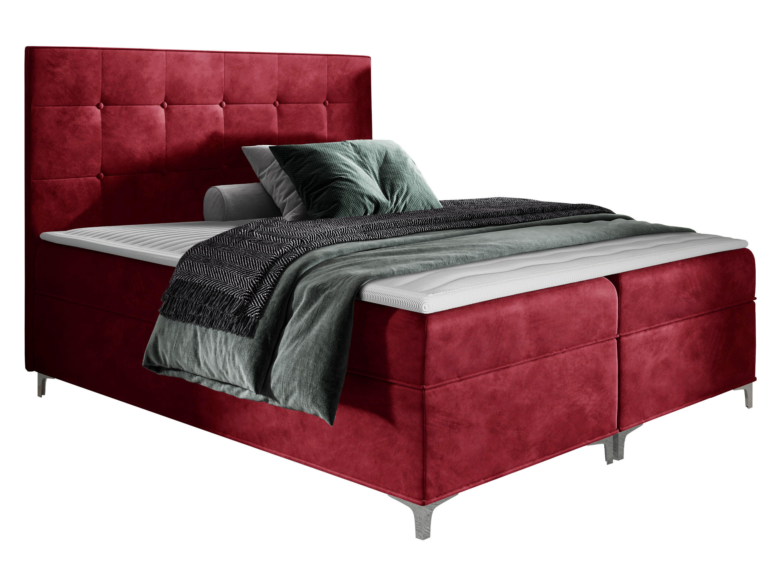 BOXBETT Snake - Rot, Holz (120/200cm) - MIRJAN24