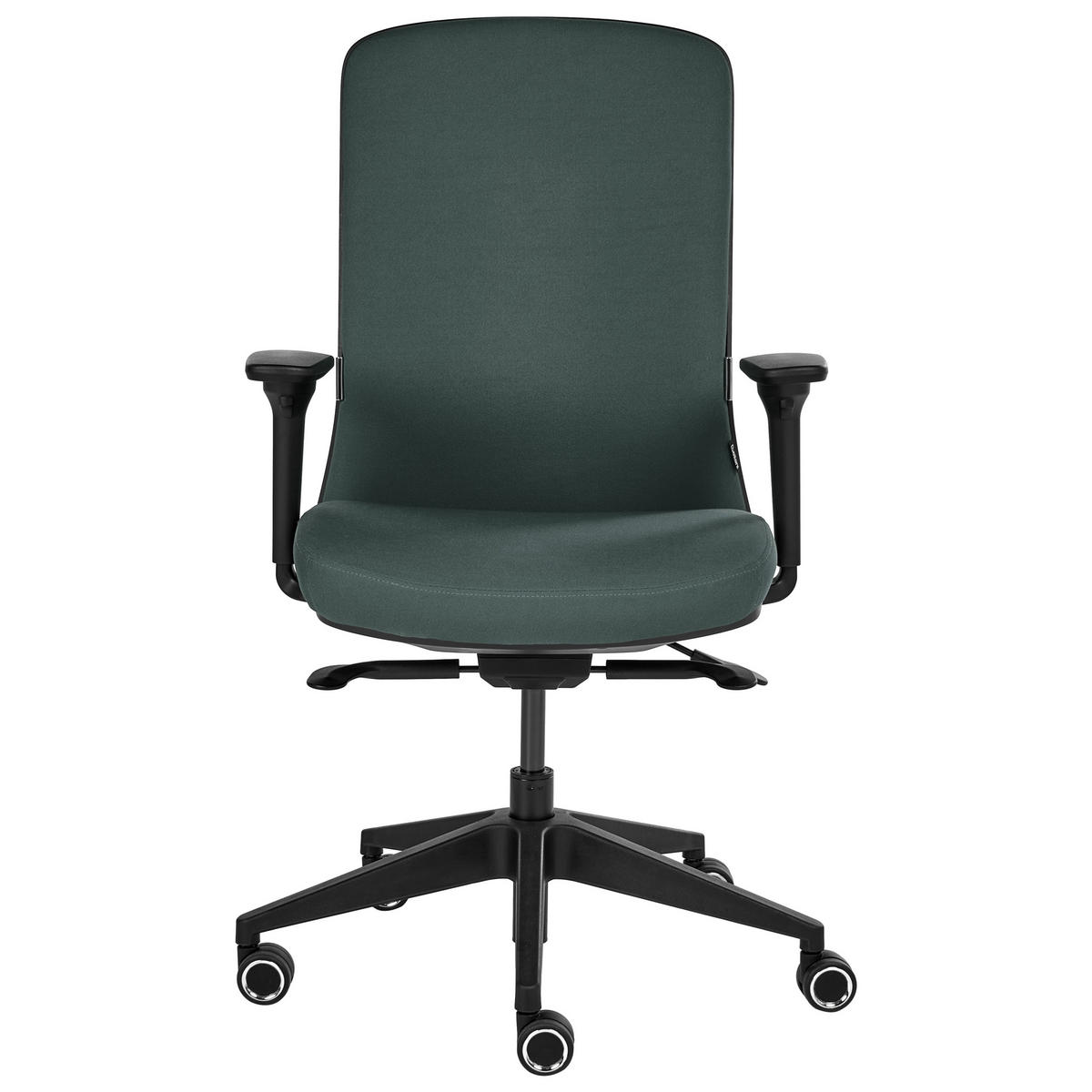 KANCELÁŘSKÁ ŽIDLE Látka Tmavě zelená Kamilon - černá/tmavě zelená, textil (60/98/65cm) - Beliani