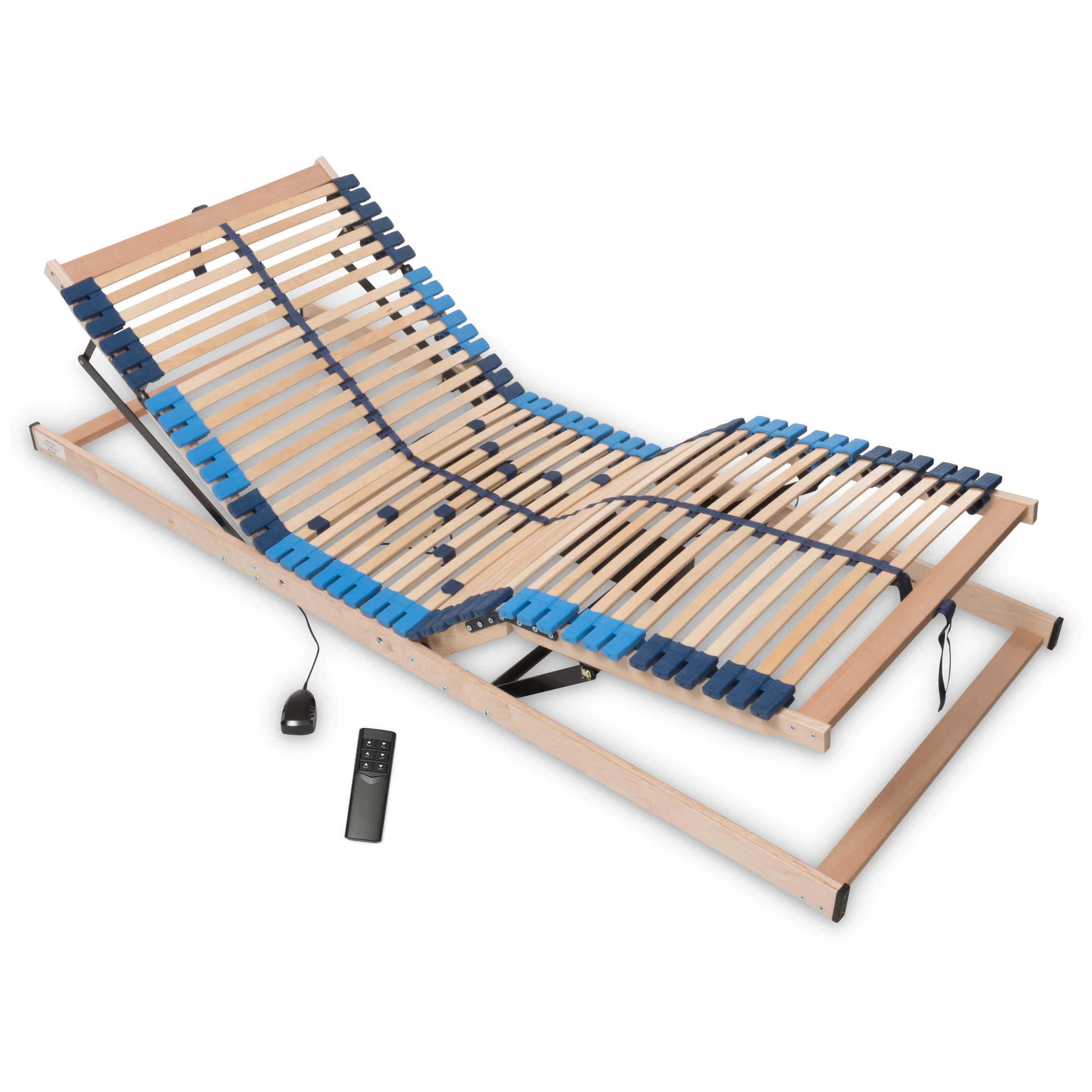 ELEKTRISCHER Lattenrost Superflex, NV Fertig montiert, Größe: 70x200 - Anthrazit, Holz (70/200cm) - Betten-ABC