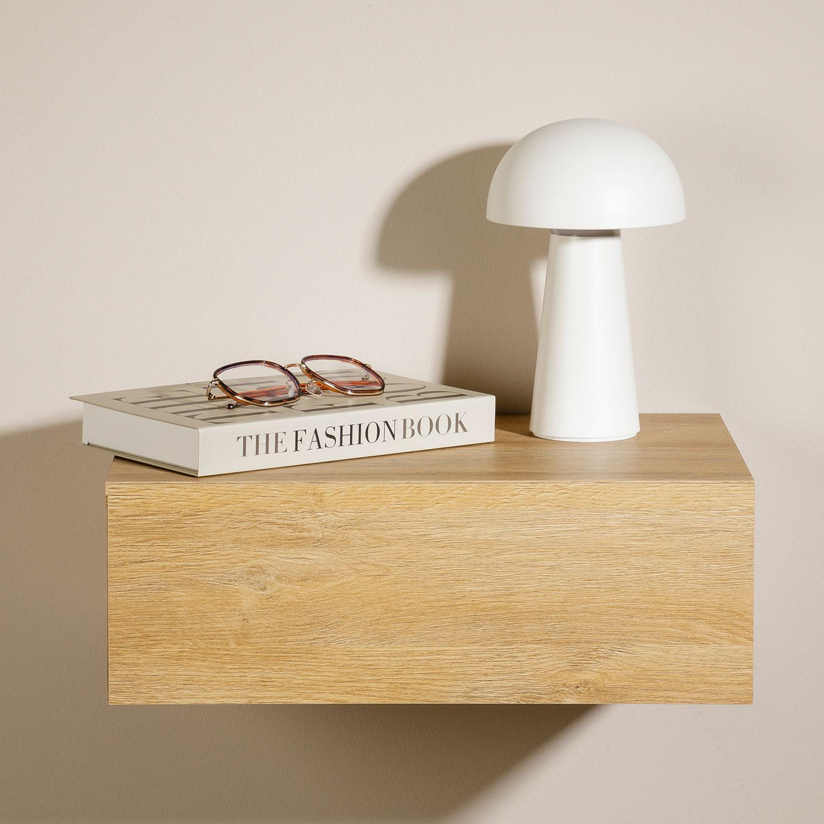 NACHTTISCH ANNE hängend - Wildeiche, Holzwerkstoff (42/14/30cm) - CARO-Möbel