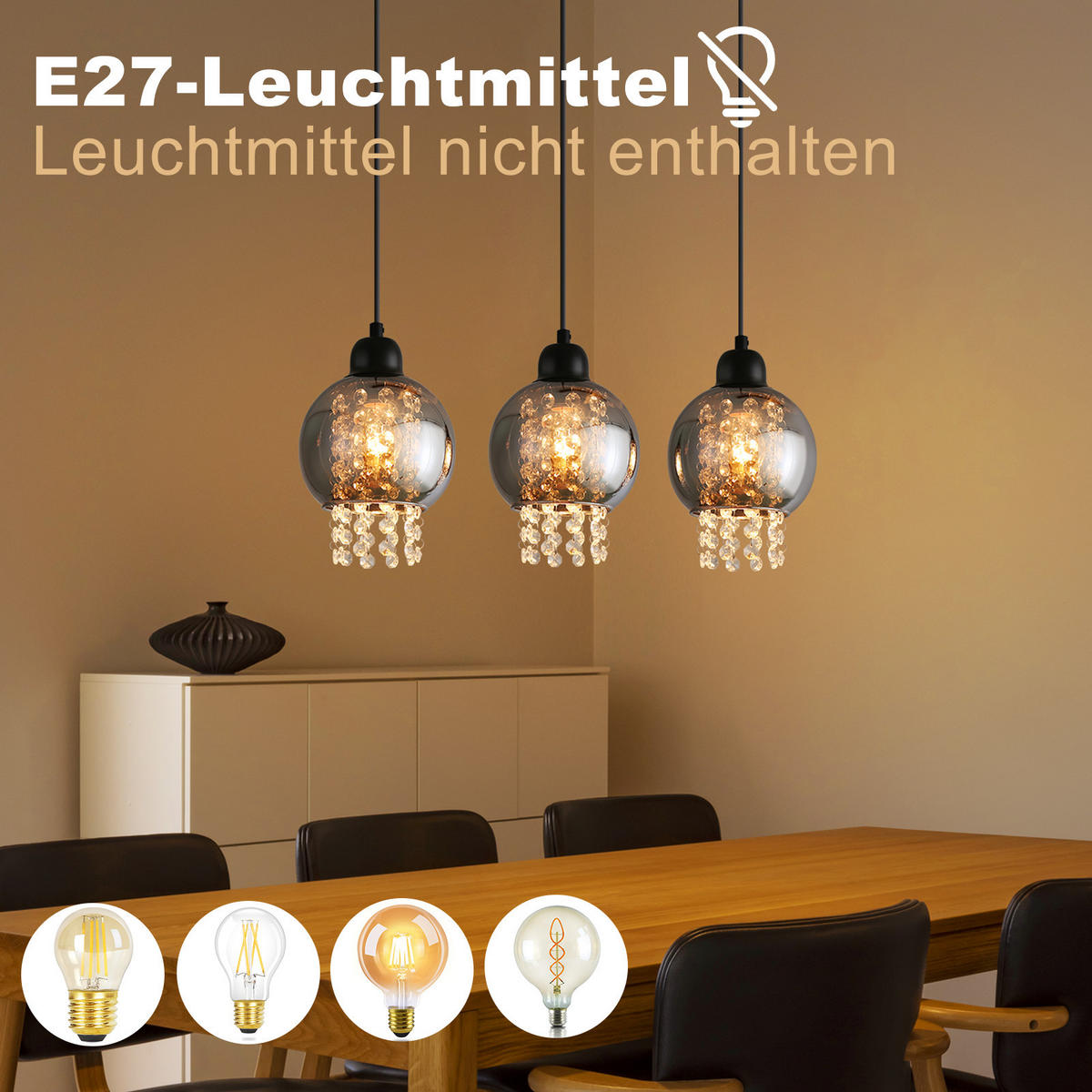 HÄNGELEUCHTE Marra 65/5/175 cm - Schwarz, Metall (5/65/175cm) - Nettlife