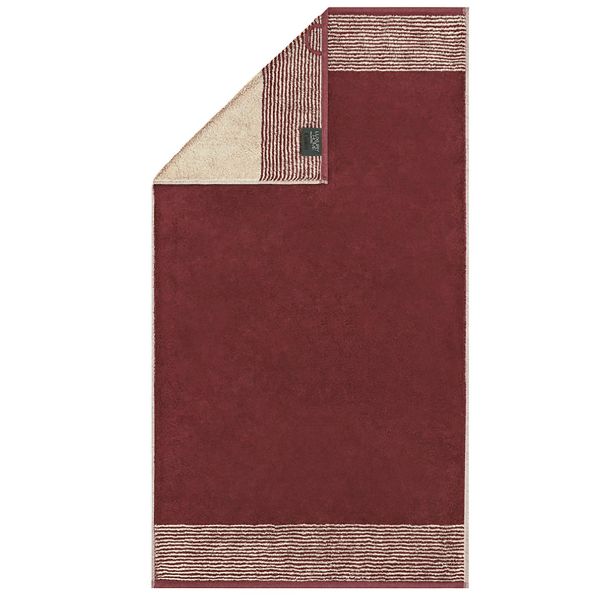 DUSCHTUCH Frottee in Bordeaux 80 x 150 cm - Bordeaux, Naturmaterialien (80/150cm) - Cawoe
