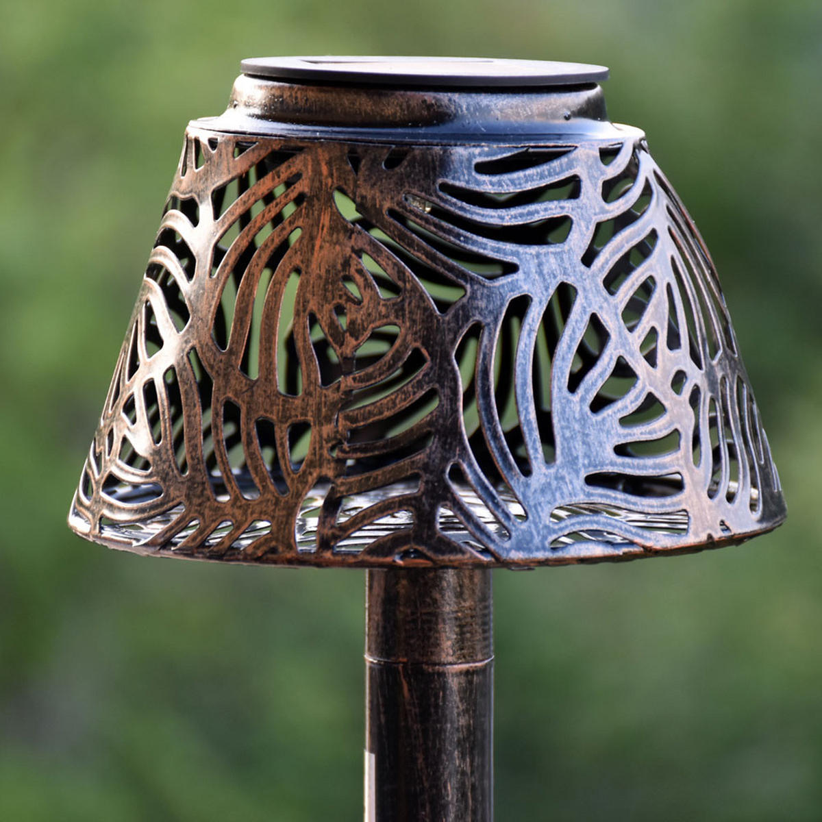 LED AUSSENLEUCHTE Metall Kupfer - Kupferfarben, Metall (13.8/13.8/27cm) - Globo Lighting