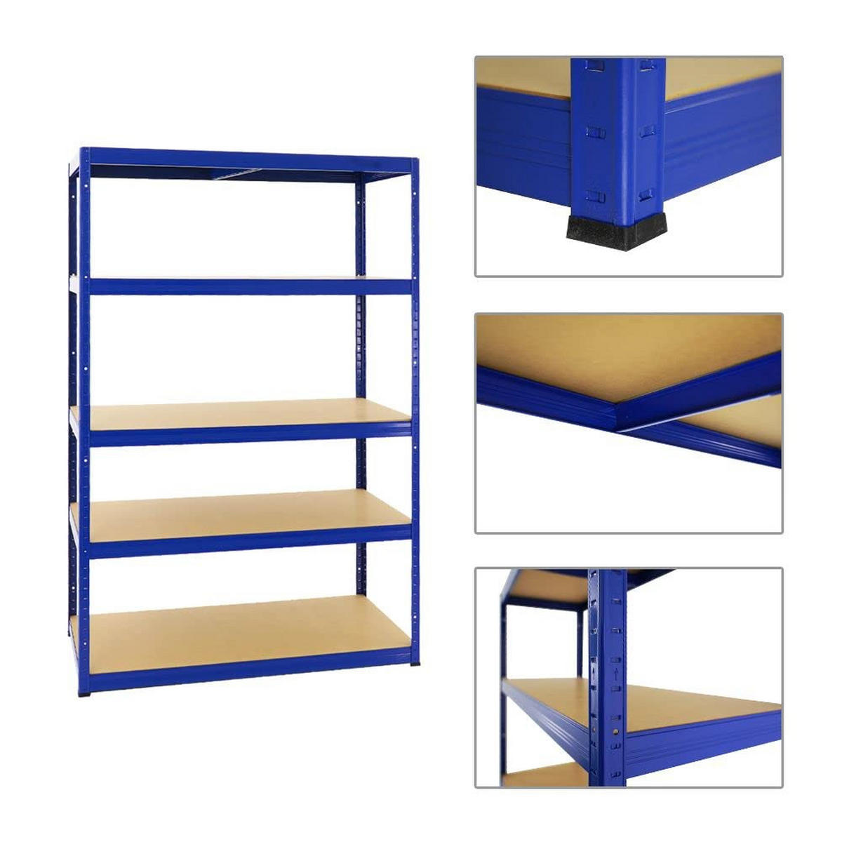 SCHWERLASTREGAL Big Elephant M 180x120x60 cm Fachlast 250 kg Blau - Blau, Metall (120/180/60cm) - PROREGAL