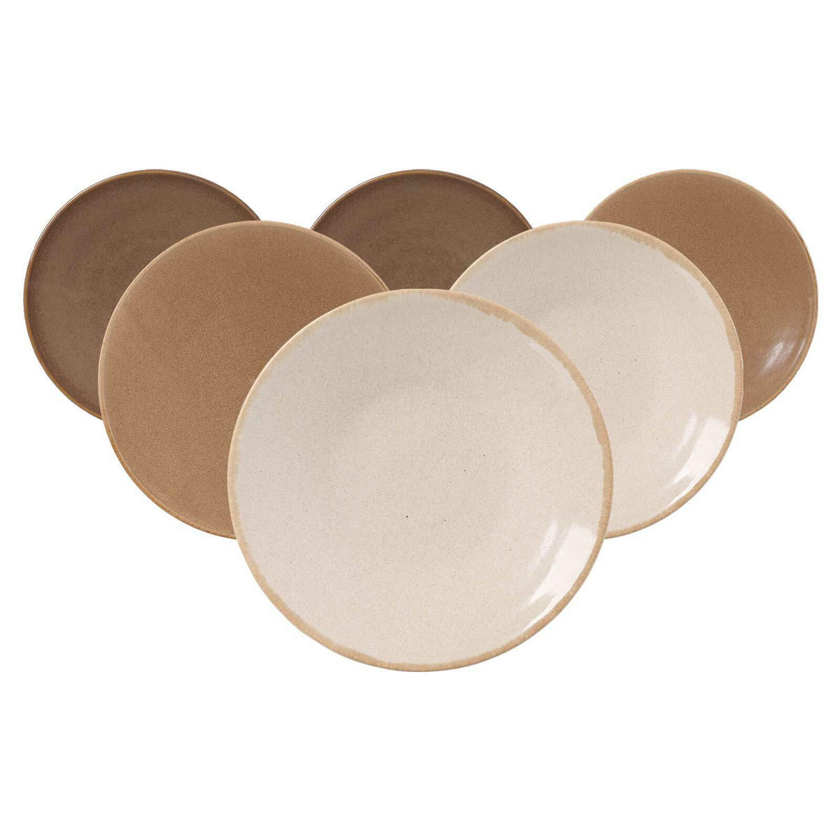 DESSERTTELLER Sahara braun ø 20,5 cm 6er Set - Braun, Keramik (20.5cm) - Ritzenhoff Breker