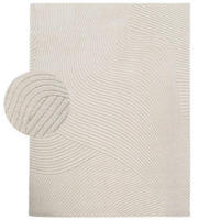KURZFLOR-TEPPICH AURA 704 CREME 200X280 - Creme, Kunststoff (200/280cm) - Paco Home