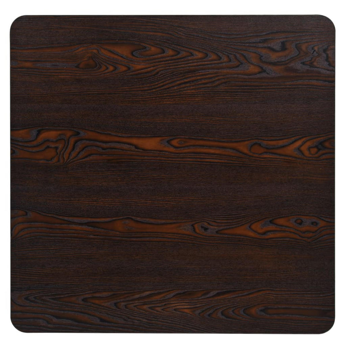 BISTROTISCH Marv Quadratisch 80x80x75 cm Dunkle Esche - Eschefarben, Holz (80/80/75cm) - DELUKE