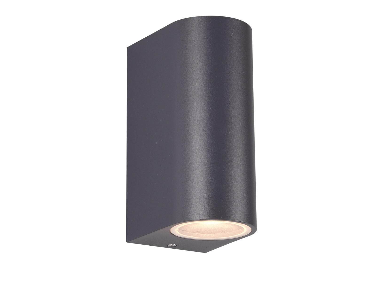 AUSSENWANDLEUCHTE Aluminium Anthrazit, Höhe 15cm - Anthrazit, Metall (7/15/9cm) - meineWunschleuchte