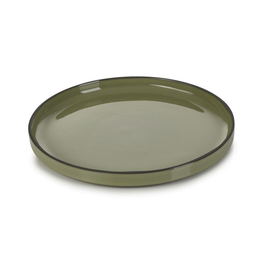 TELLER FLACH CARACTERE 26 cm Kardamom - Dunkelgrün, Keramik (26cm) - Revol Porcelaine France