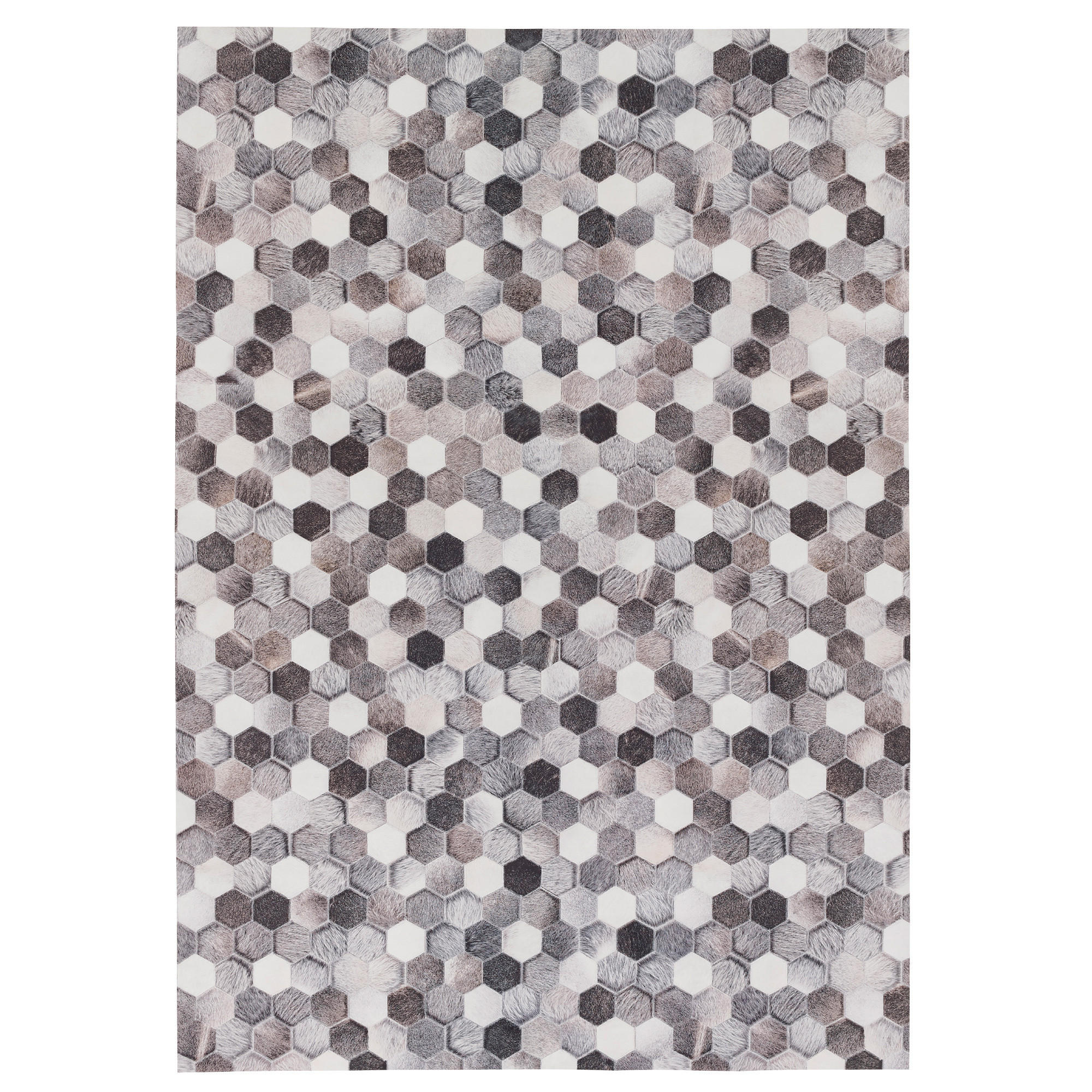KUNSTFASER PATCHWORK TIERFELL PIXEL - Beige/Grau, Textil (80/150cm) - Pergamon