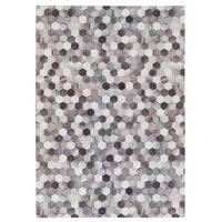 KUNSTFASER PATCHWORK TIERFELL PIXEL - Beige/Grau, Textil (200/290cm) - Pergamon