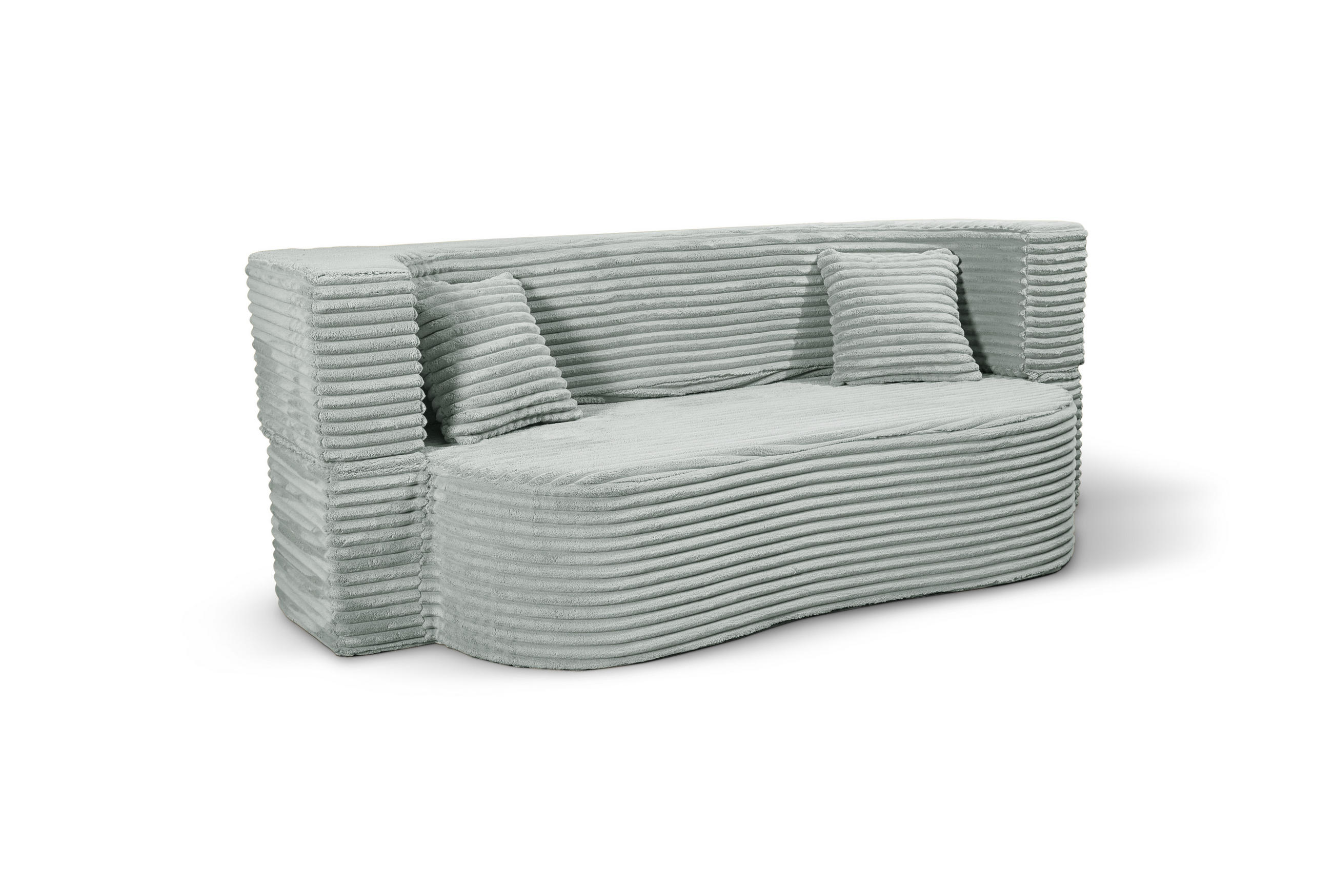 SCHLAFSOFA MYFOAM, Sofa mit Schlaffunktion, Farbe: Minze, Cordstoff - Hellgrün, Textil (200/80/72cm) - Storez24