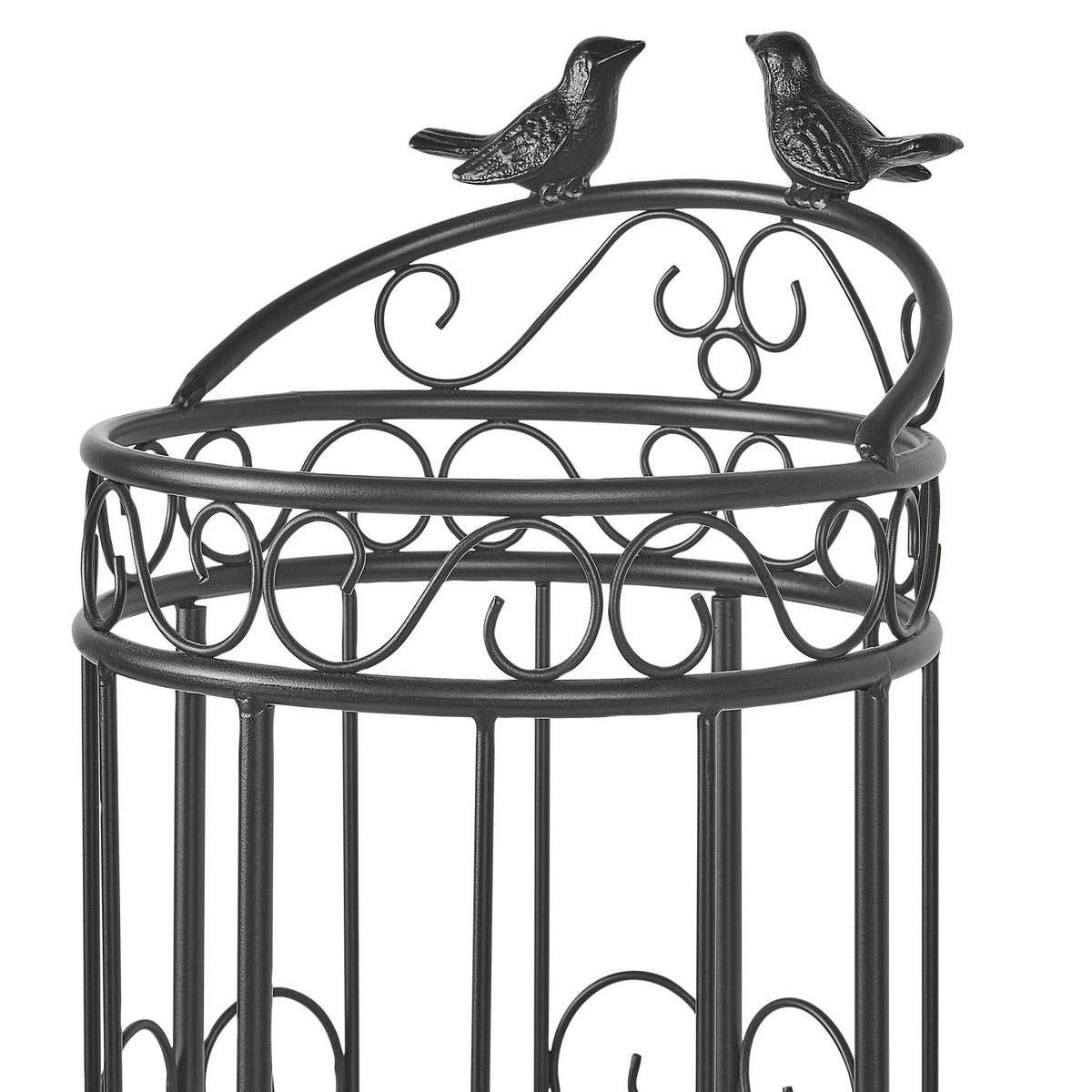 SUPORT PENTRU UMBRELĂ metal negru Amboise - negru, metal (21/61/21cm) - Beliani