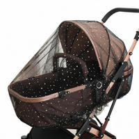 KINDERWAGEN-MOSKITONETZ Sternmuster Schwarz - Schwarz, Textil - Weltevree