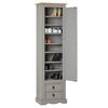 SCHUHSCHRANK TEQUILA - Braun/Grau, Holz (53/190/38cm) - IDIMEX