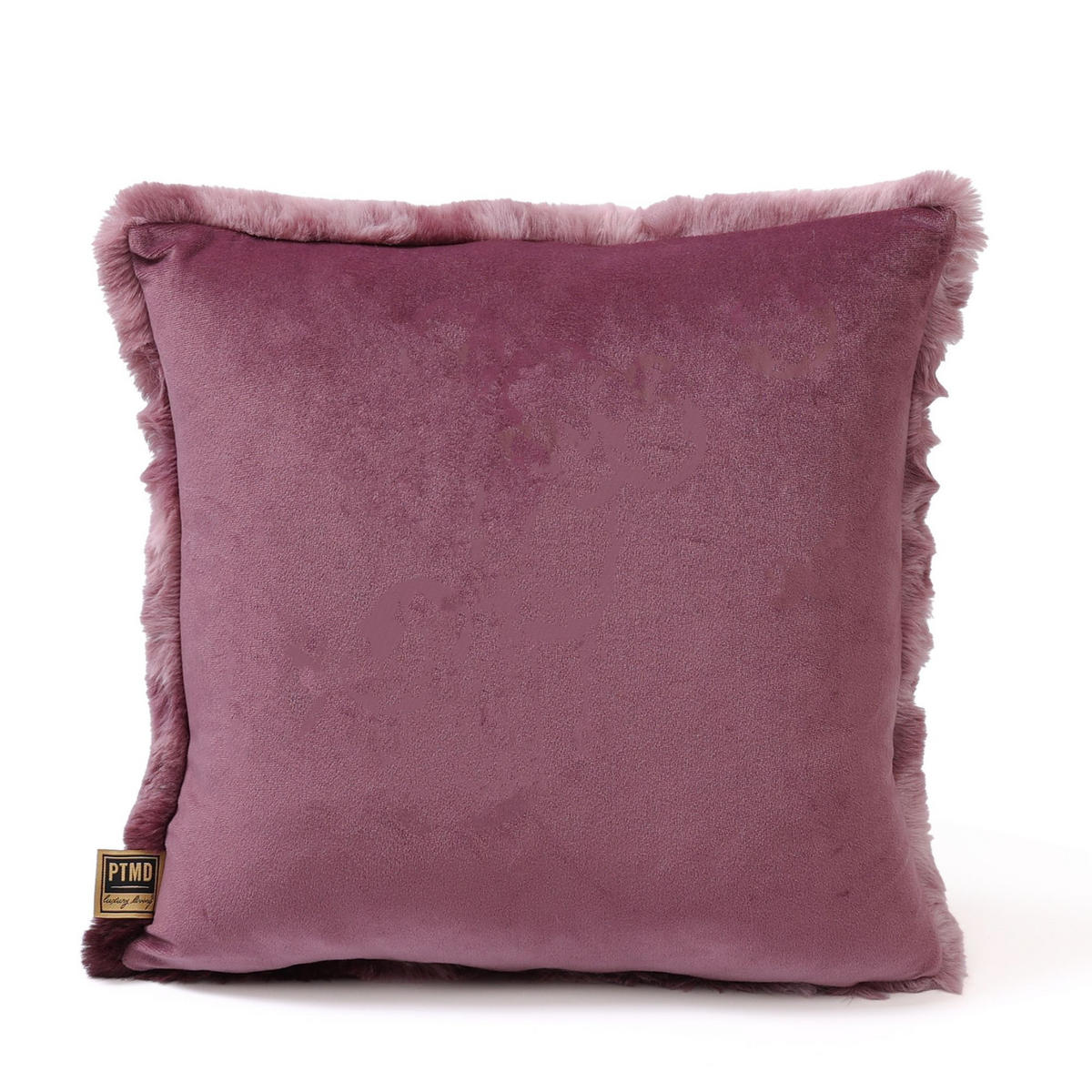 ZIERKISSEN Linde Violett 45/10/45cm - Lila, Kunststoff (10/45cm) - PTMD Collection