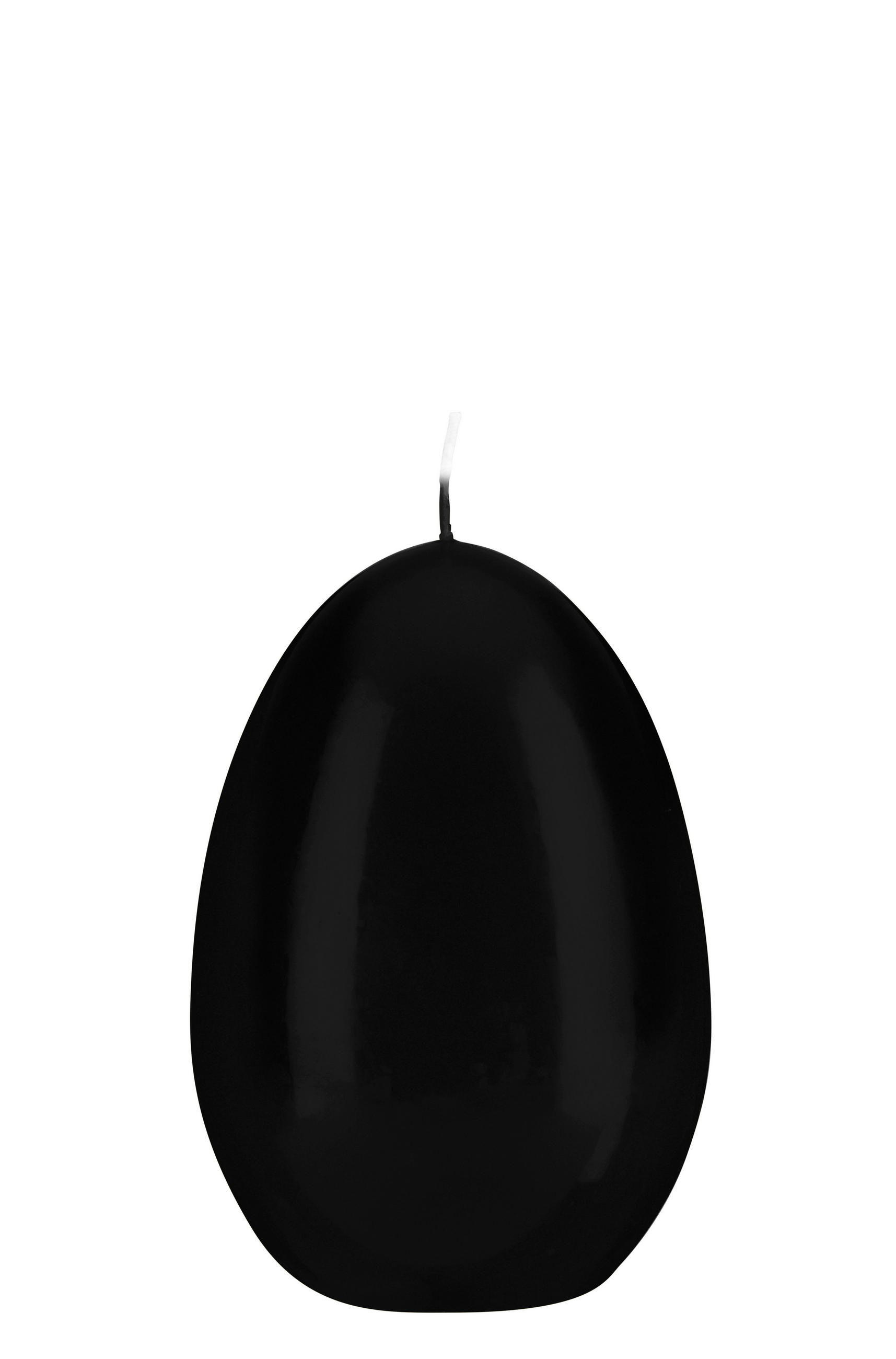 EIKERZEN Klarlack Schwarz 120 x Ø 80 mm, 6 Stück - Schwarz, Paraffin (8/12/12cm) - Kopschitz Kerzen