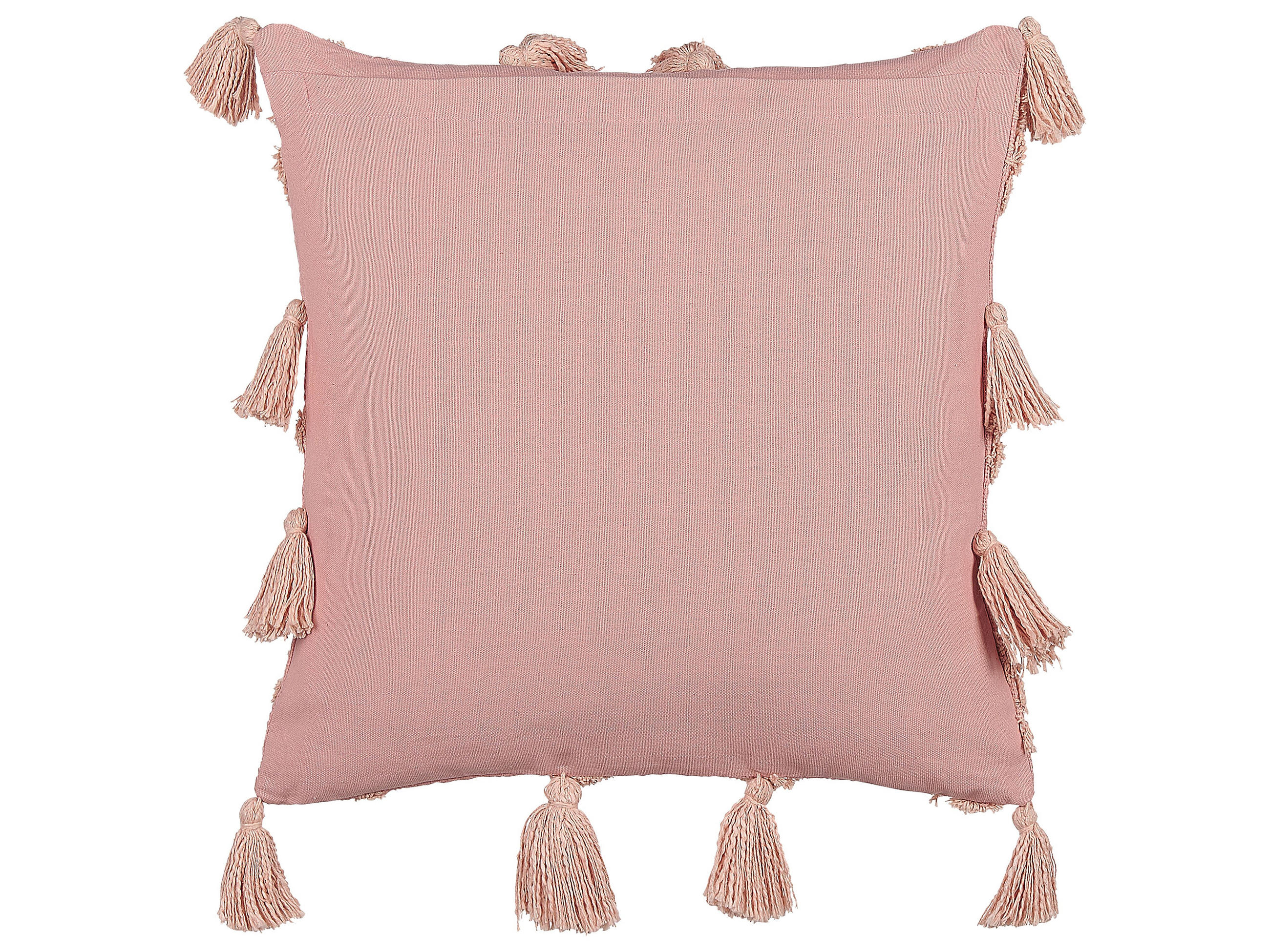 DEKOKISSEN Rosa 45/45 cm Torenia - Pink, Naturmaterialien/Textil (45/45cm) - Beliani