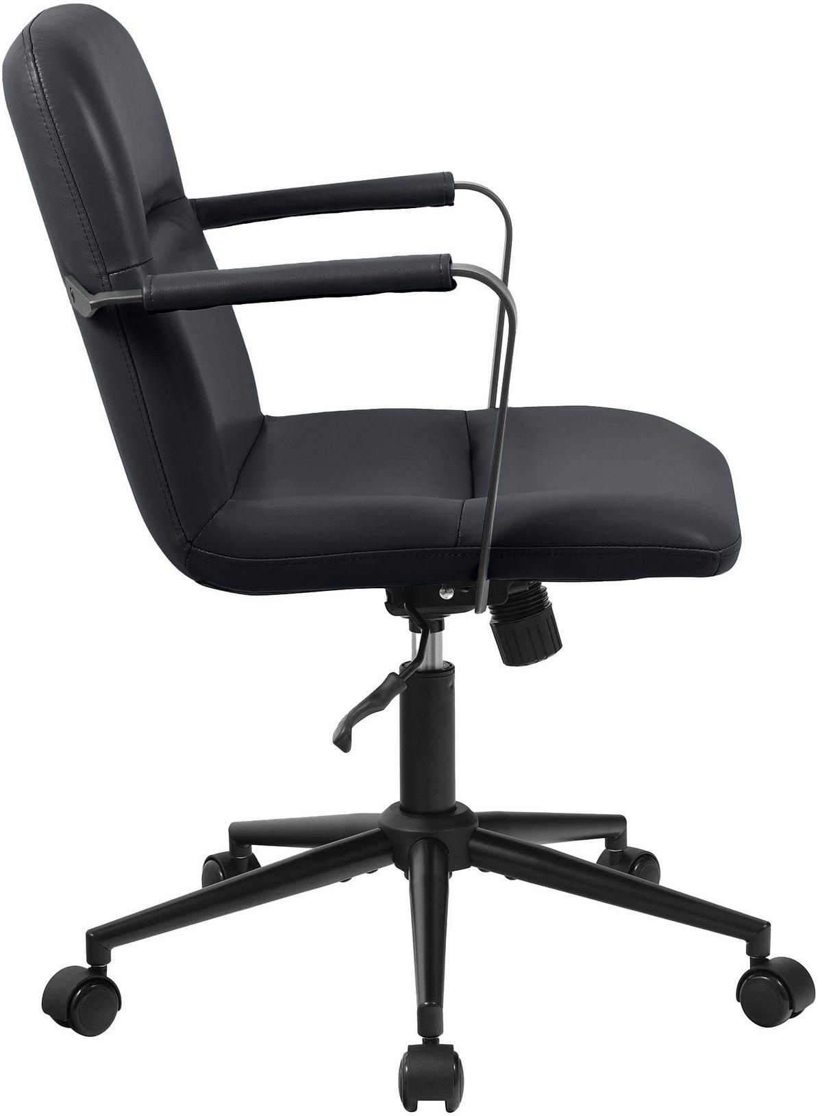 Schwarz, Leder/Metall (58/88/62cm) - CLP