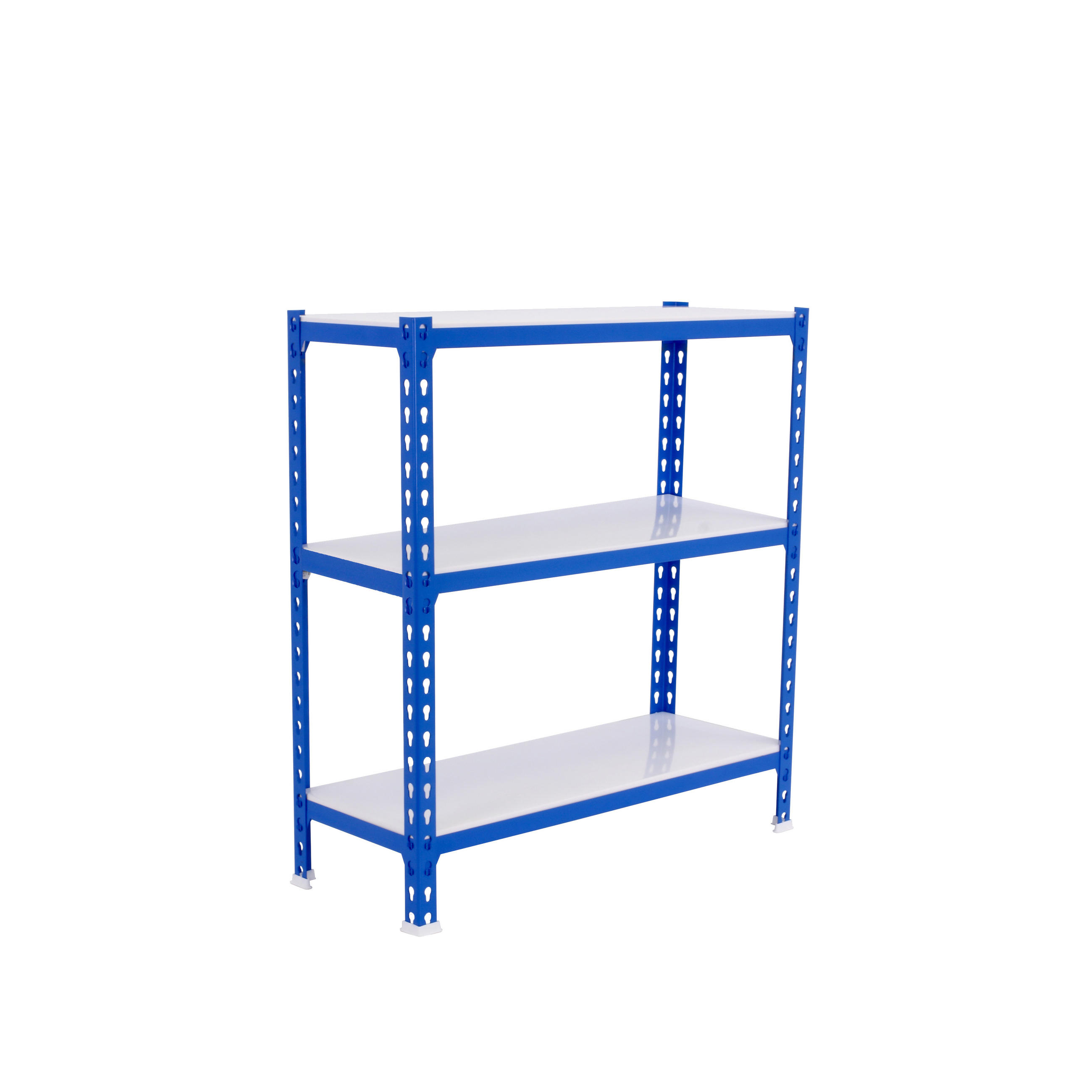 SCHWERLASTREGAL Baby Metal Shark HxBxT 90 x 120 x 30 cm Fachlast 200 kg Blau-Weiß - Blau, Metall (120/90/30cm) - PROREGAL