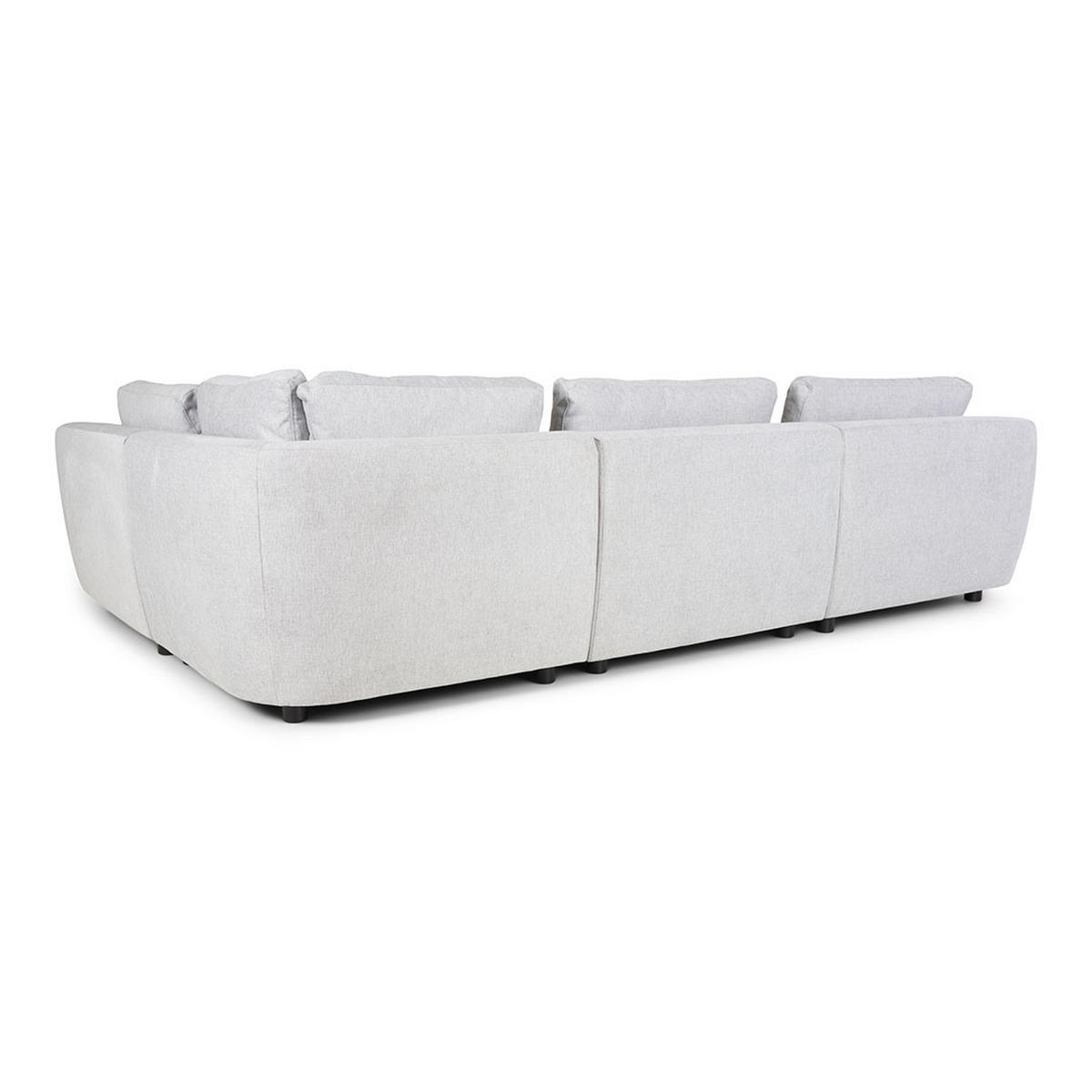 ECKSOFA Bergen Stoff Hellgrau - Hellgrau, Textil (205/297cm) - ebuy24