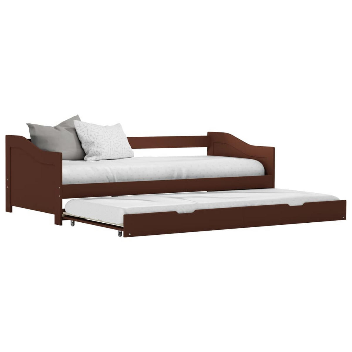 BETT Grove 97.5/205 cm - Braun, Holzwerkstoff (90/200cm) - Nettlife