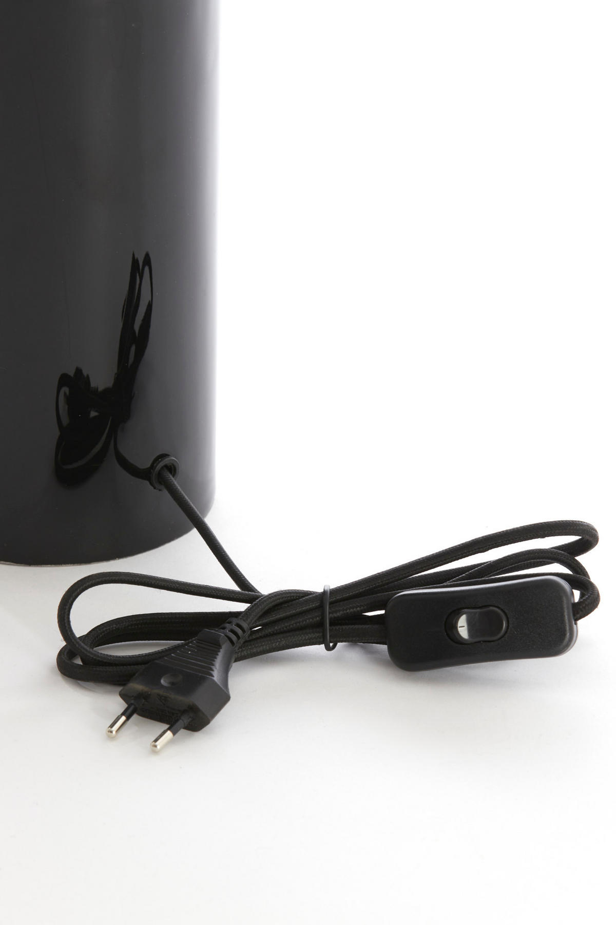 LAMPENFUSS Petch Schwarz Ø22/40 cm - Schwarz, Metall (22/22/40cm) - Light & Living