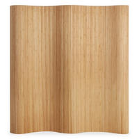 PARAVENT 250/200 cm Hellbraun Raumteiler Bambus - Hellbraun, Naturmaterialien (250/200/1cm) - Homestyle4u