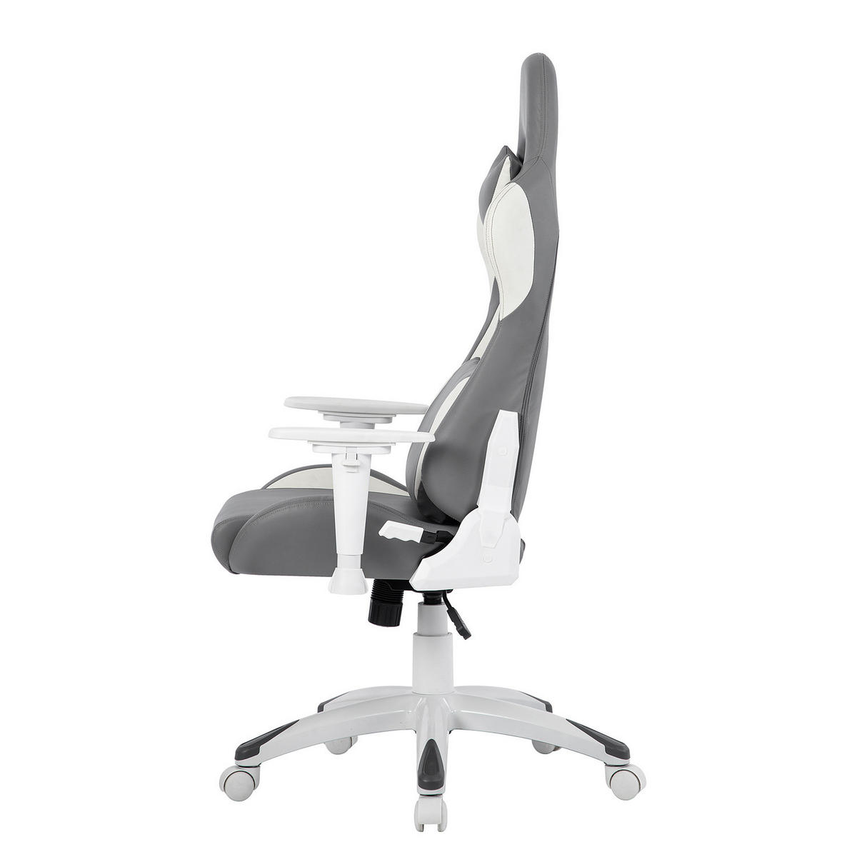 GAMING CHAIR - Kunstleder - Grau, Kunststoff (66/134/59cm) - home24