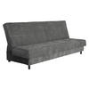 SCHLAFSOFA Enduro XIV Cord - Schwarz/Grau, Holz/Kunststoff (195/90/85cm) - MIRJAN24