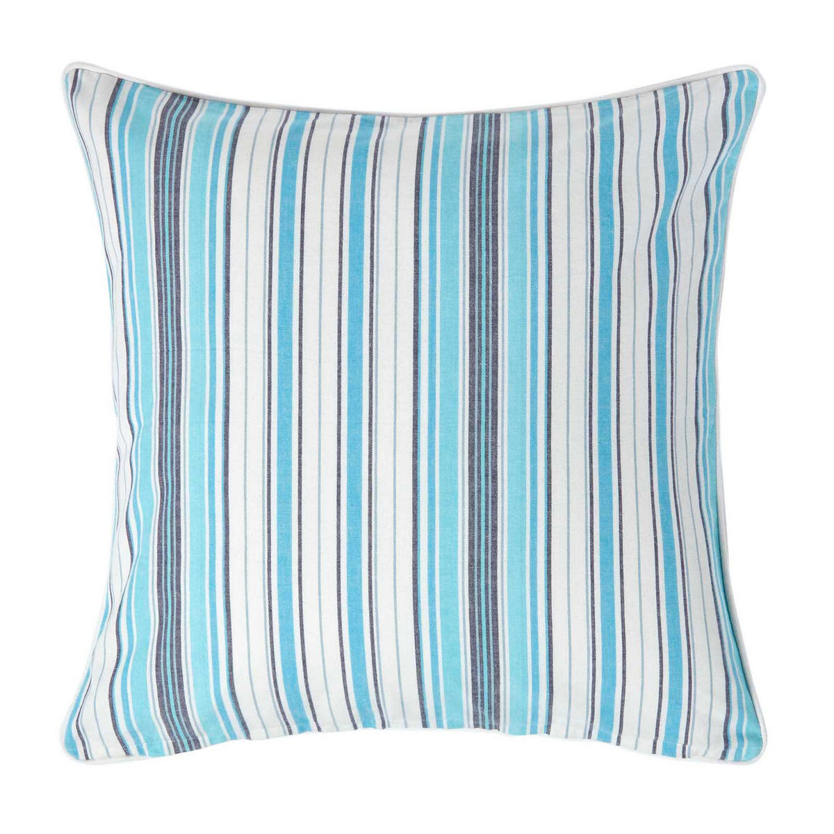 KISSENHÜLLE New England 60/60 cm - Blau, Textil (60/60cm) - Homescapes