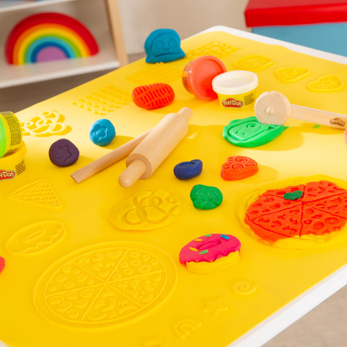 KINDERSITZGRUPPE roba x Play-Doh - Weiß, Holz (60/49/50cm) - Roba