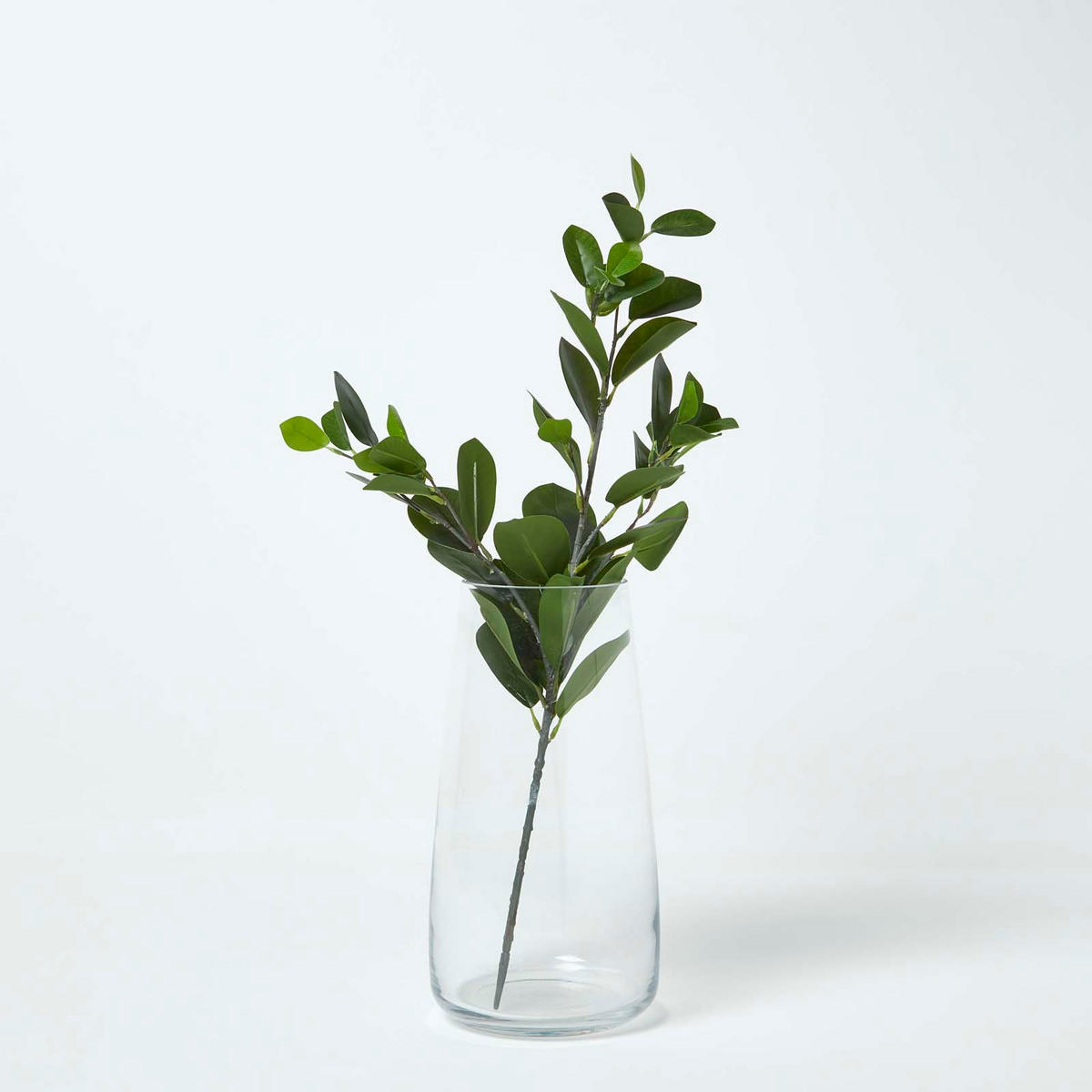 DEKOZWEIG Gummibaum, 58 cm - Grün, Kunststoff (58cm) - Homescapes