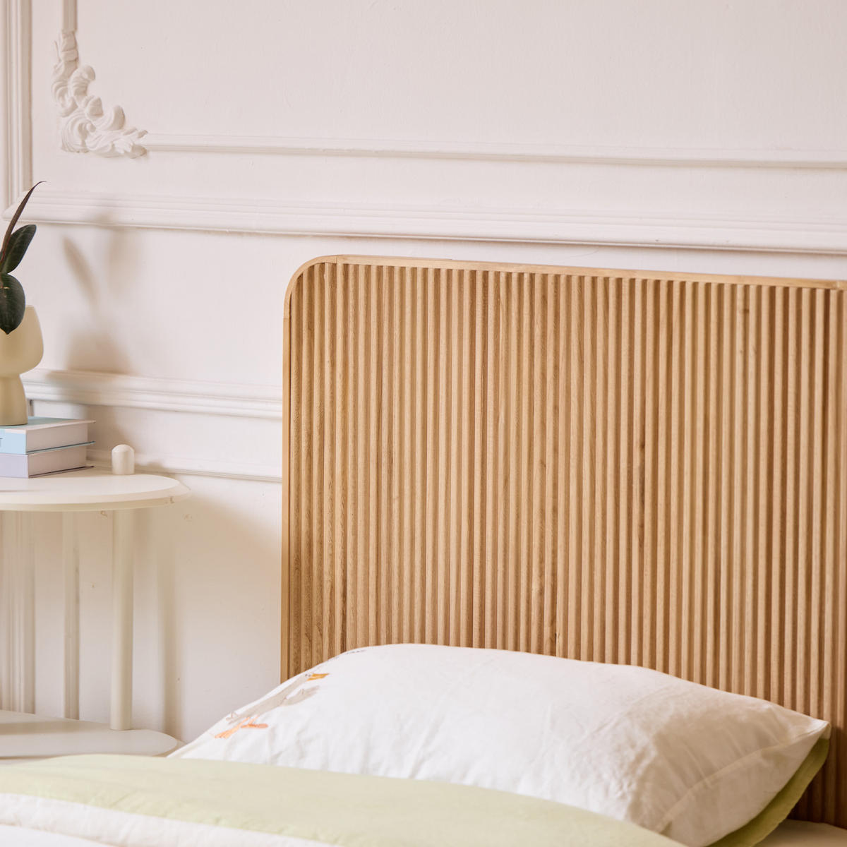 BETTKOPFTEIL Rechteckig Braun 90 cm - Braun, Holz (90/108.5/3.5cm) - Nordlys