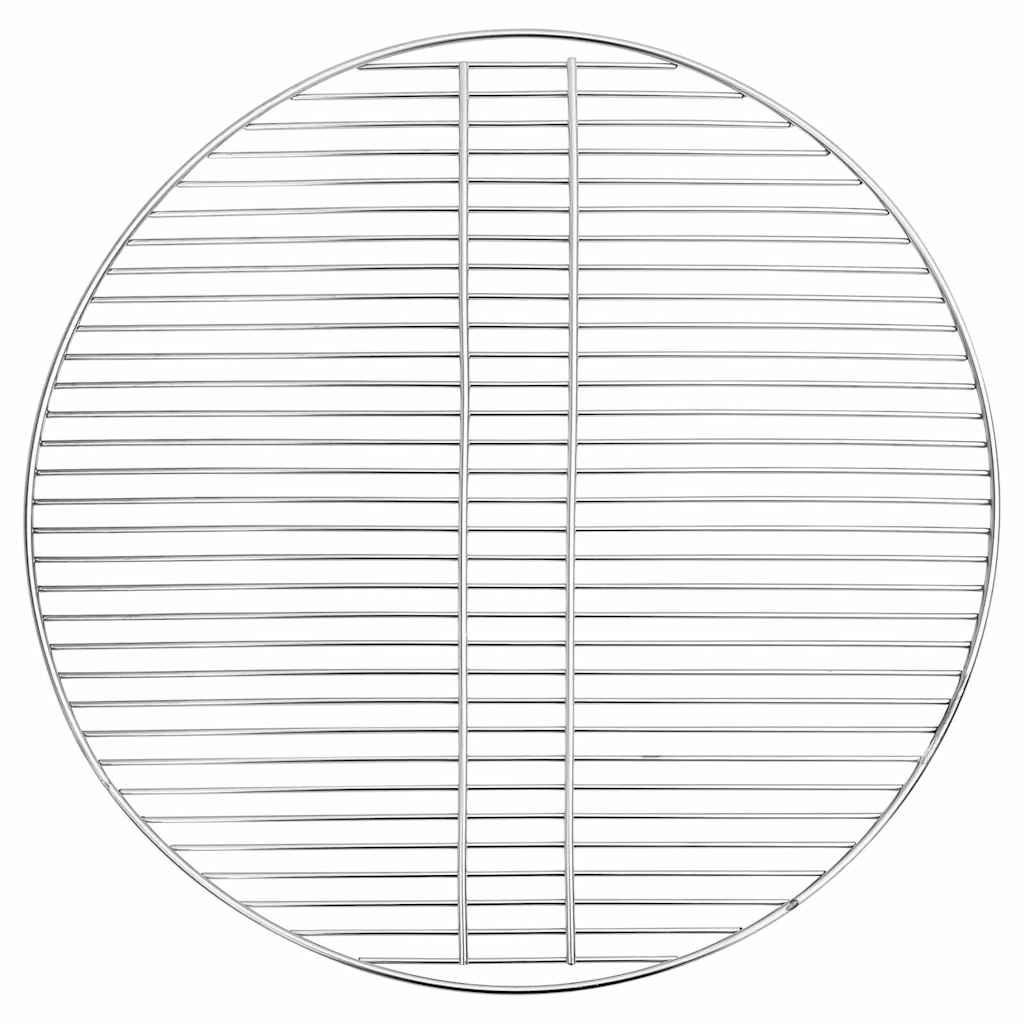 GRILLROST Silber 60/60 Cm Edelstahl - Silberfarben, Metall (60/60cm) - vidaXL