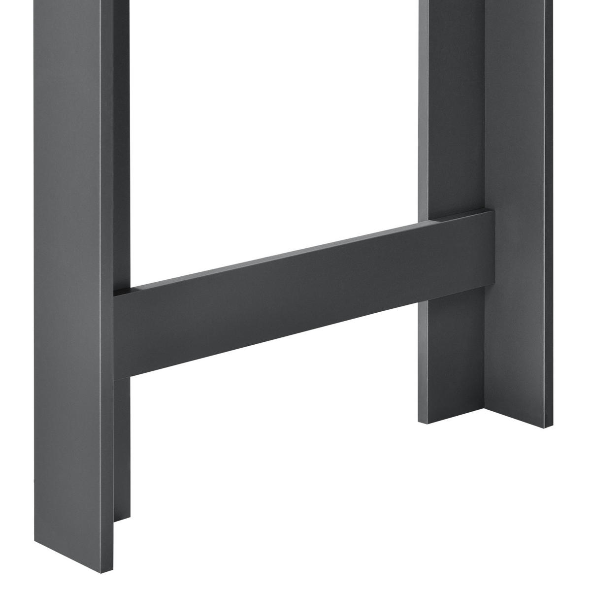 BAROVÝ STŮL Danderyd - tmavě šedá, kompozitní dřevo (60/120/105.5cm) - [en.casa]