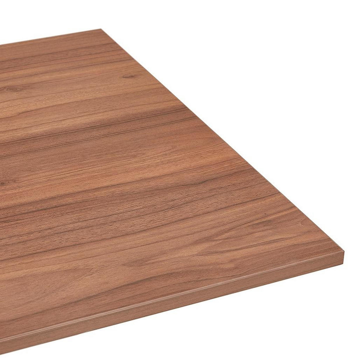 SCHREIBTISCH Höhenverstellbar Ergonomisch Design PELANO, Braun-Weiß 140x70x86,2 cm - Braun/Weiß, Holz/Metall (70/140/86cm) - KADIMA DESIGN