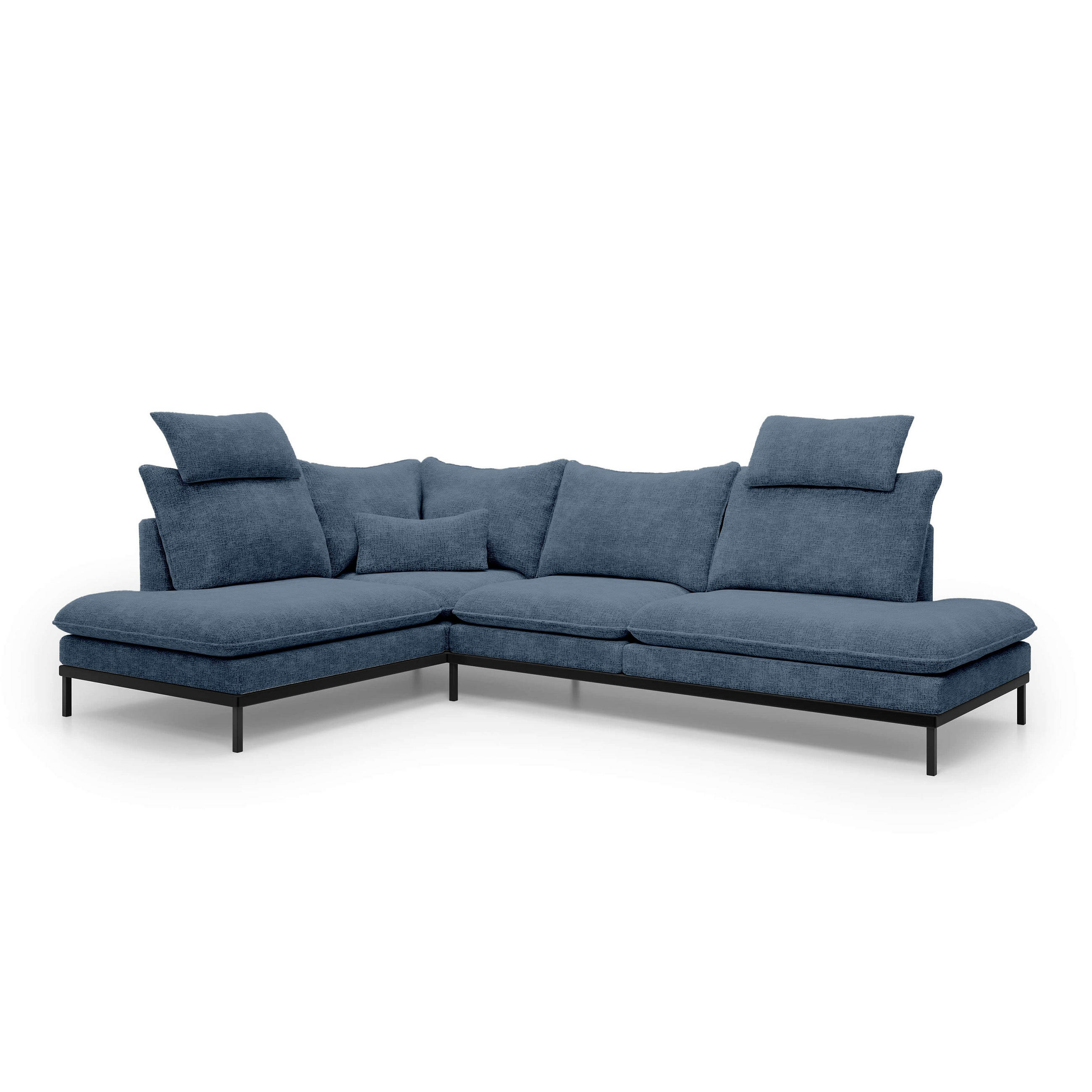Pillovely Ecksofa Mehrfarbig 293x90x198 cm