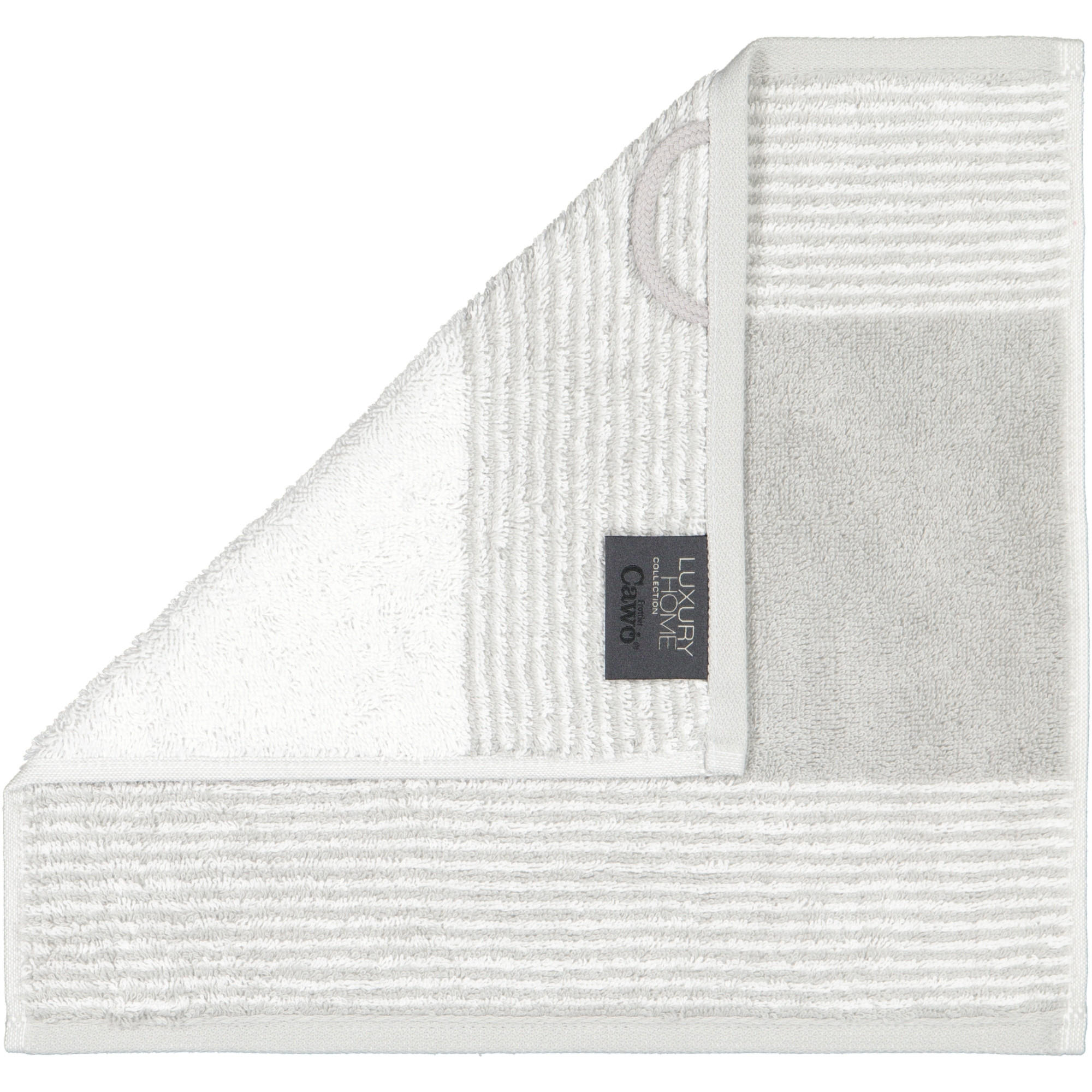 HANDTÜCHER LUXURY HOME TWO-TONE 590 PLATIN - 76 - Grau, Textil (30/30cm) - Cawoe
