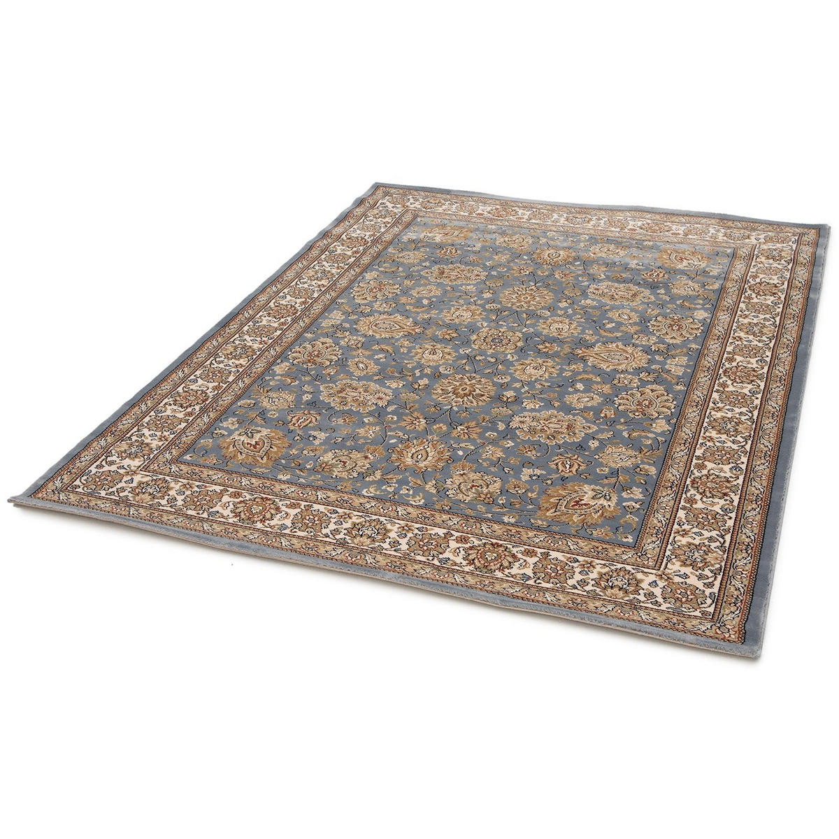 DESIGN Teppich mit Blumenmuster blau - Blau, Textil (200/290cm) - AFK Living