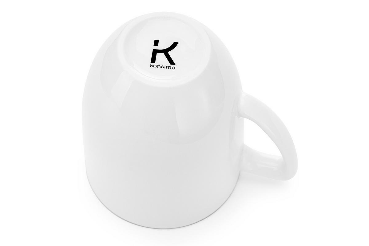BECHER CARLINA 6-tlg - Weiß, Keramik (0.3L) - KONSIMO®