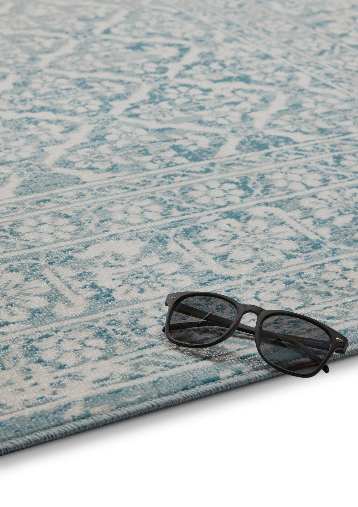 DESIGN Teppich im Vintage Stil blau - Blau, Textil (200/290cm) - AFK Living