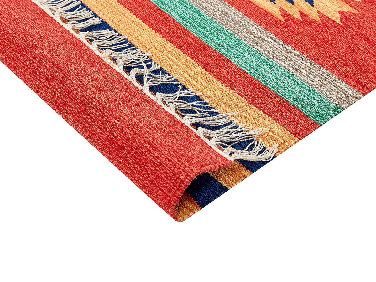 KELIM-TEPPICH Hatis 200/140 cm - Multicolor, Textil (140/200cm) - Beliani