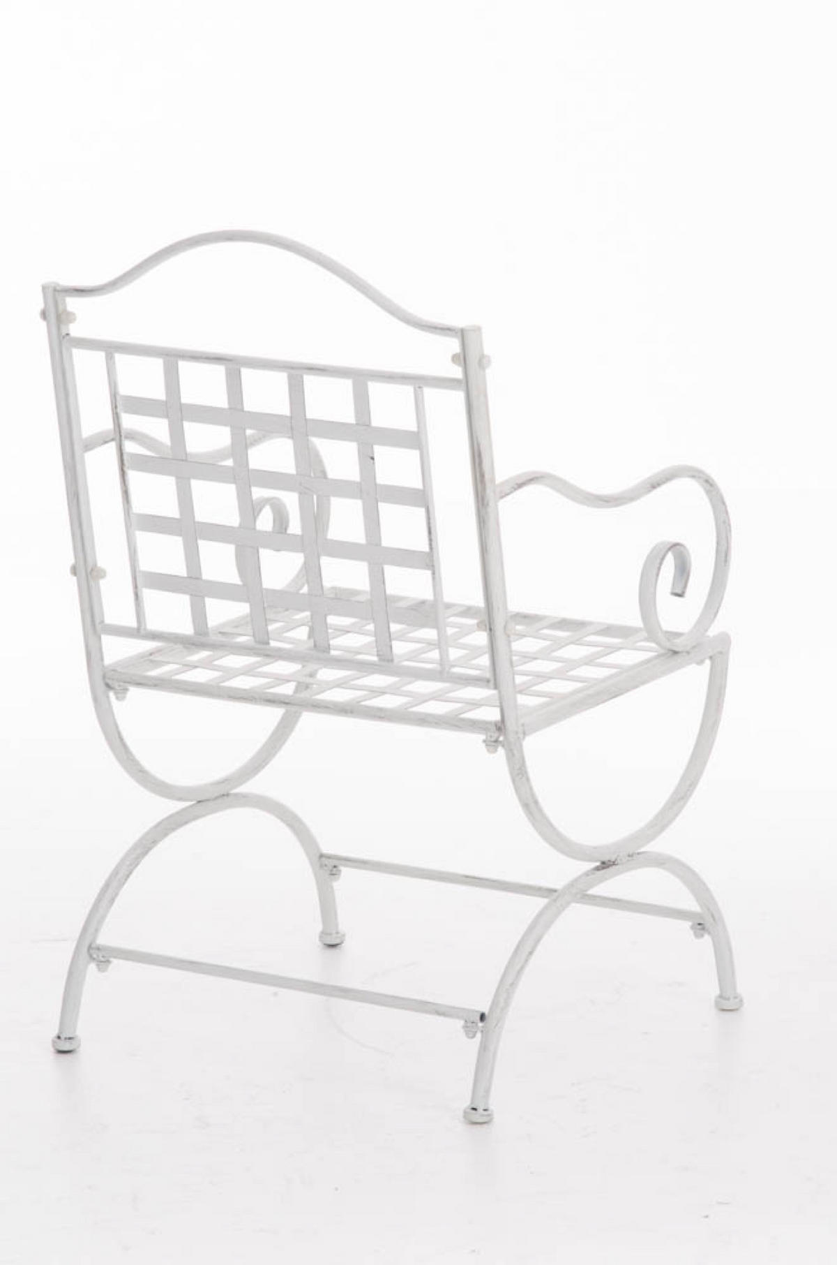 GARTENSTUHL Loma antik weiß - Weiß, Metall (56/53/92cm) - TPFGarden