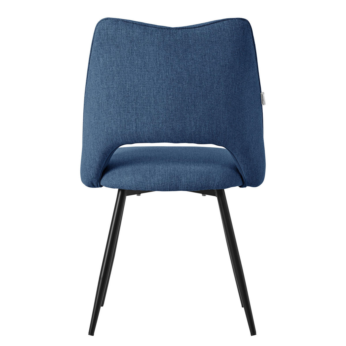 ESSZIMMERSTUHL Blau 2er Set - Blau, Metall (57/89/53cm) - ML-DESIGN